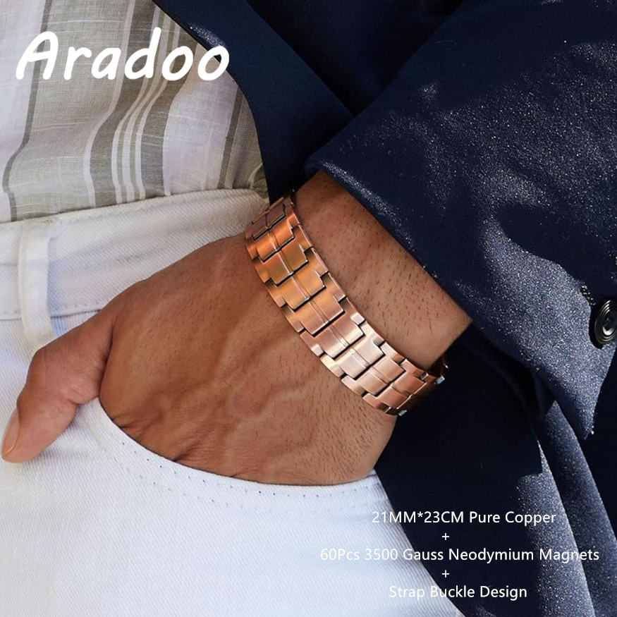 Meditation Headband Eeg - ARADOO 3X Bransoletka magnetyczna dla mężczyzn
