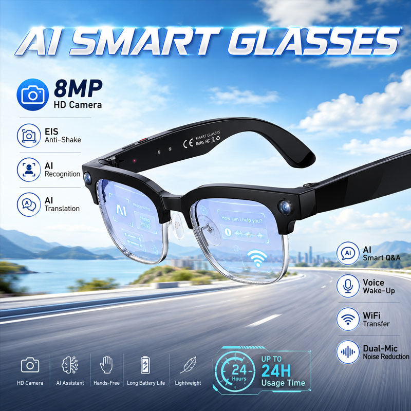 W630 HeyCyan Inteligentne Okul – Smart Glasses Lens recenzja i cena