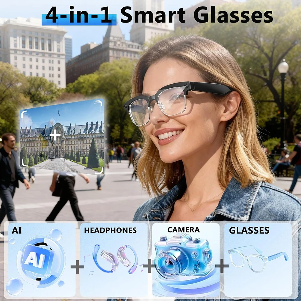 Okulary inteligentne 4K z AI,  – Smart Glasses Lens recenzja i cena