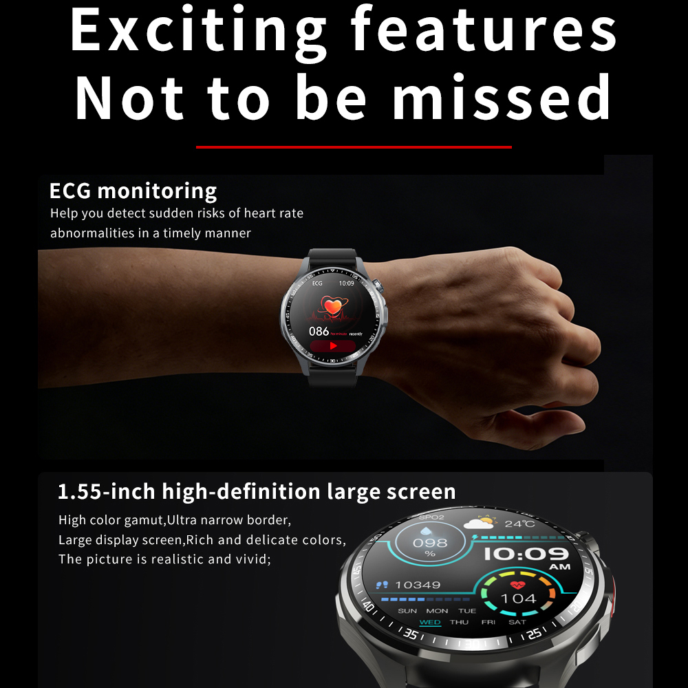 Męski Smartwatch z Funkcją Wyk – Fall Detection Watch recenzja i cena
